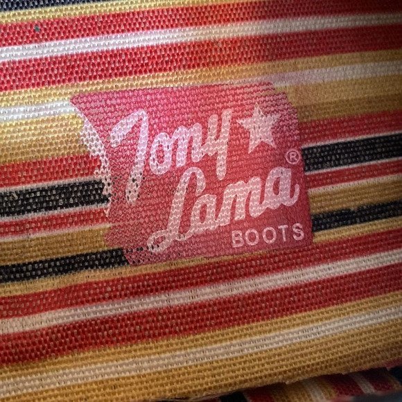 Tony Lama Boat Shoes Womens 6.5B Lindale Lace Up Black Tan Woven Flats‎ - Picture 7 of 14